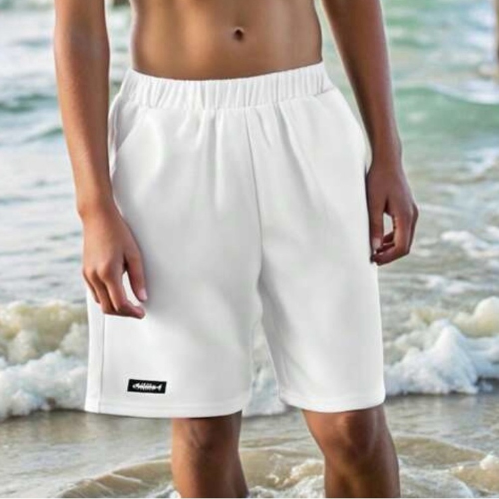 Sz 11-12Y Shein White Boys youth shorts white
